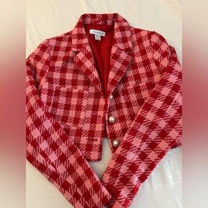 Pink and red Primark jacket